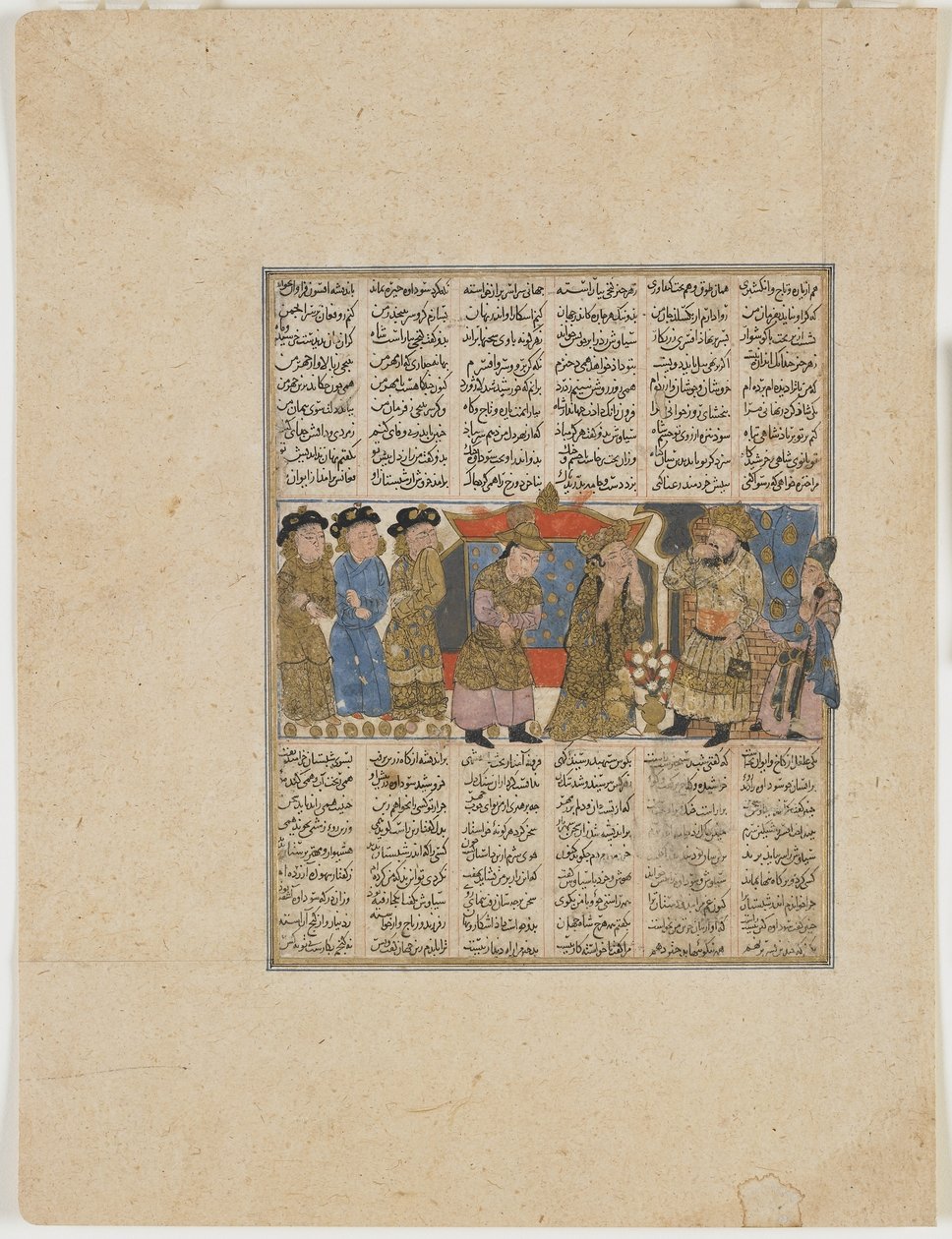 Sudaba erhebt Anschuldigungen gegen Siyavush, aus einem Shahnama (Buch der Könige) von Firdawsi (gest. 1020) von Persian School