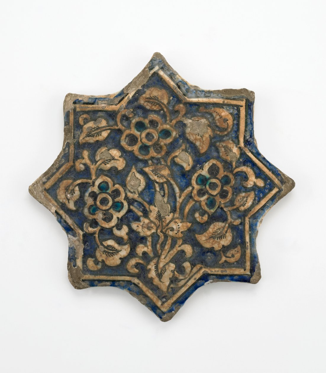 Fliese in achtzackiger Sternform, Il-Khanid-Periode, 1256-1335 von Persian School