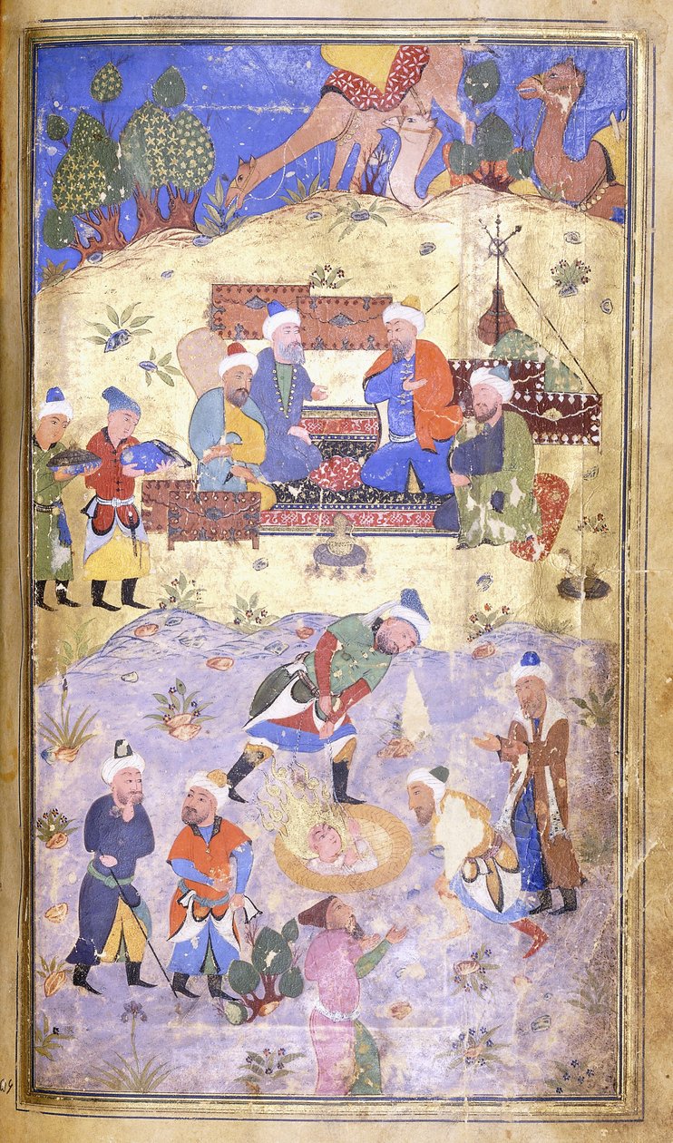 Yusuf wird aus der Grube gerettet, ca. 1492-1493 von Persian School