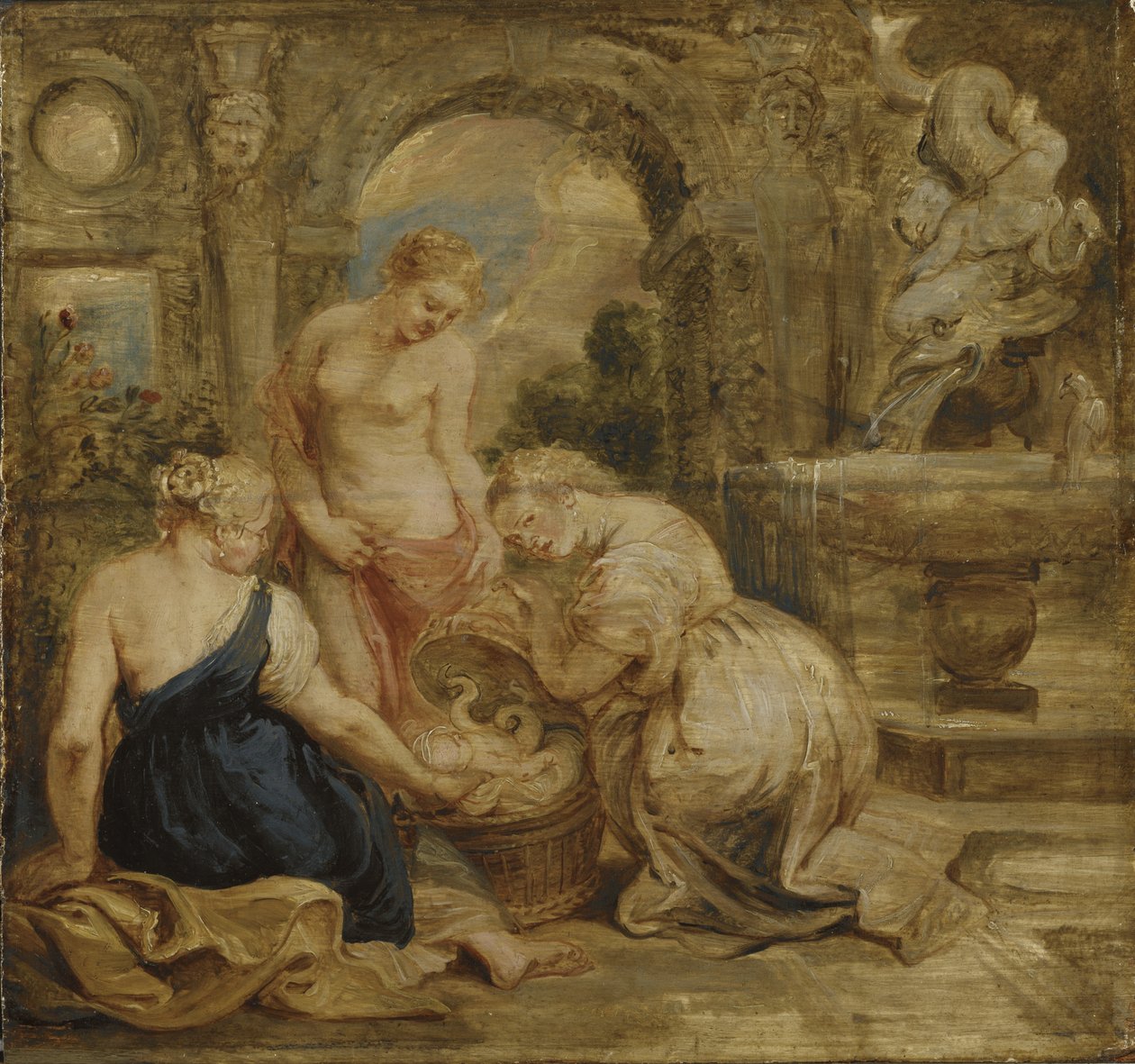 Die Töchter des Cecrops finden Erichtonius, ca. 1632 von Peter Paul Rubens