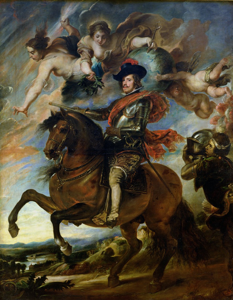 Reiterporträt von König Philipp IV. von Spanien (1605-65) um 1645