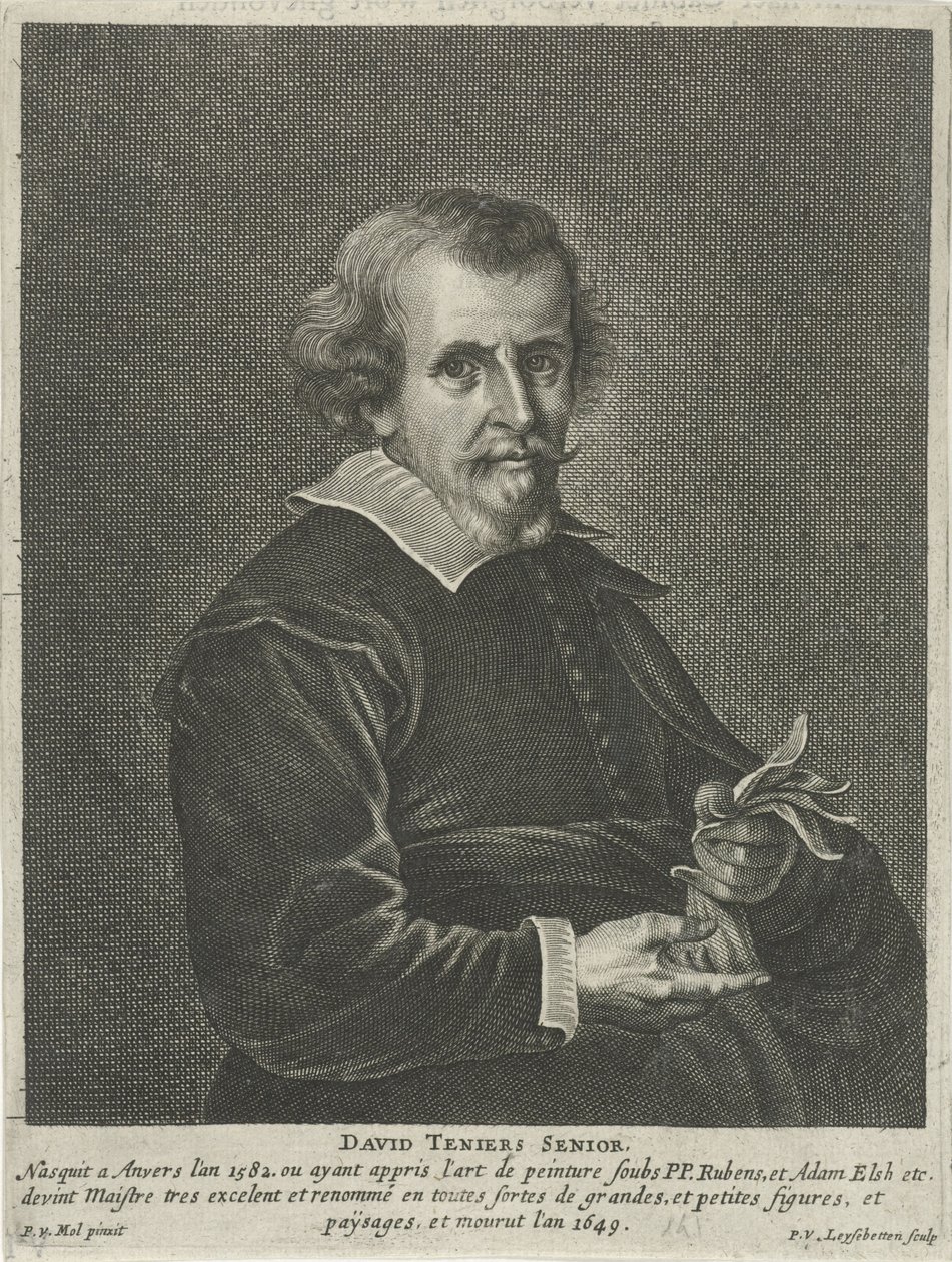 Porträt von David Teniers I von Peter van Liesebetten