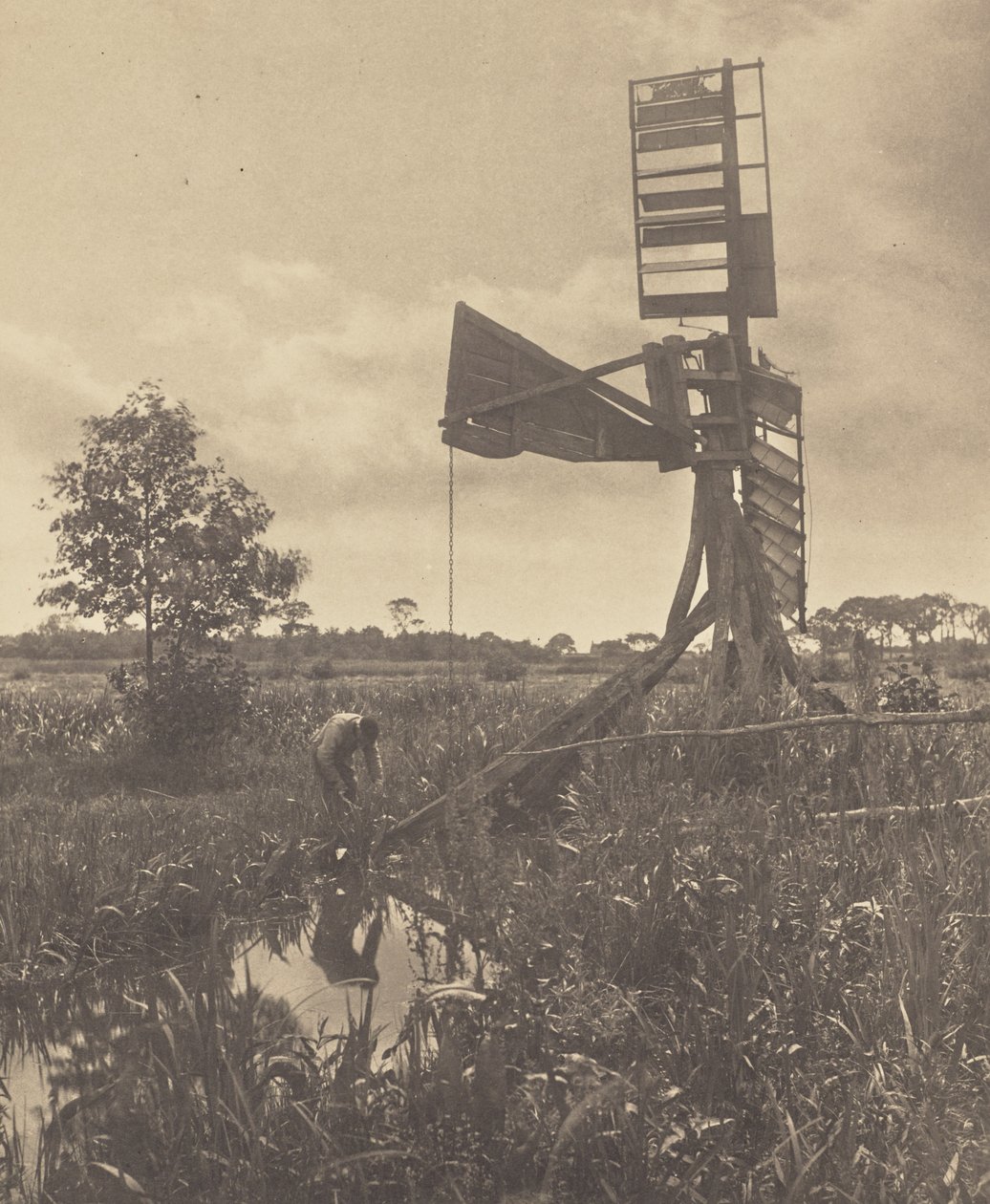 Eine zerstörte Wassermühle von Peter Henry Emerson