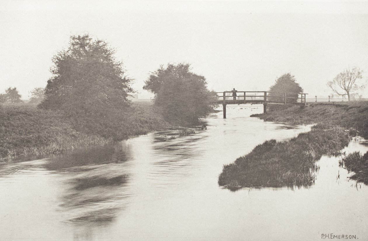 Fußgängerbrücke in der Nähe von Tottenham von Peter Henry Emerson