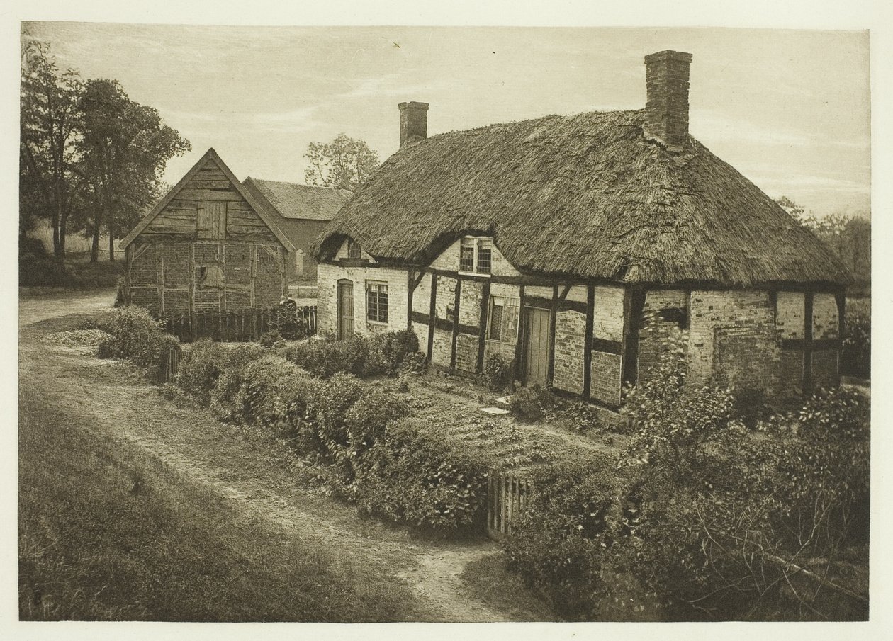 Izaak Waltons Haus in Shallowford, Staffordshire von Peter Henry Emerson