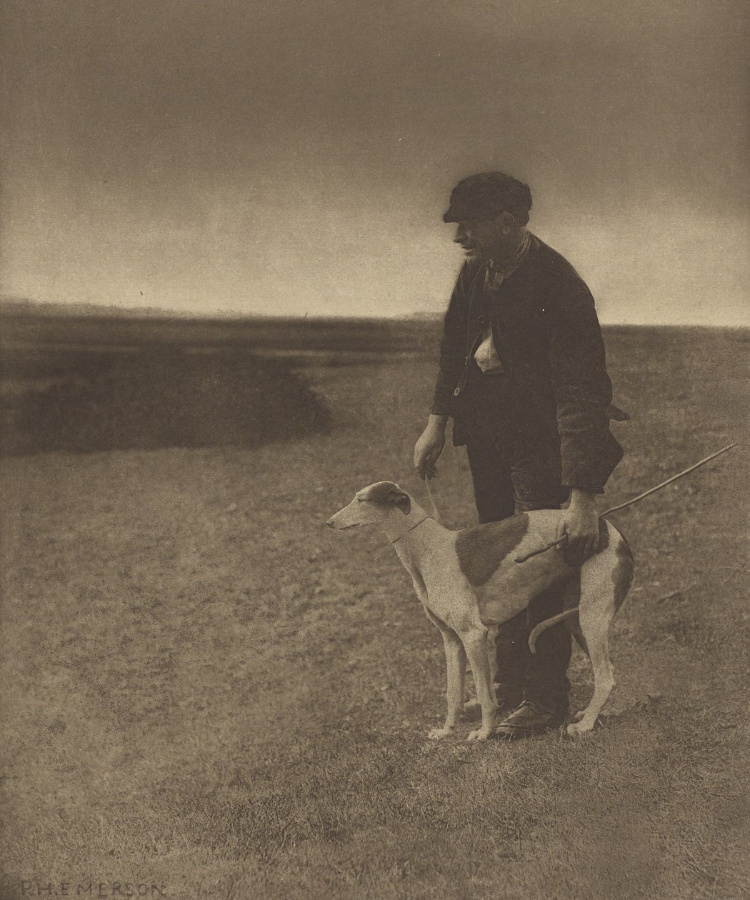 Der Wilderer - Ein Hase in Sicht. [Suffolk] von Peter Henry Emerson