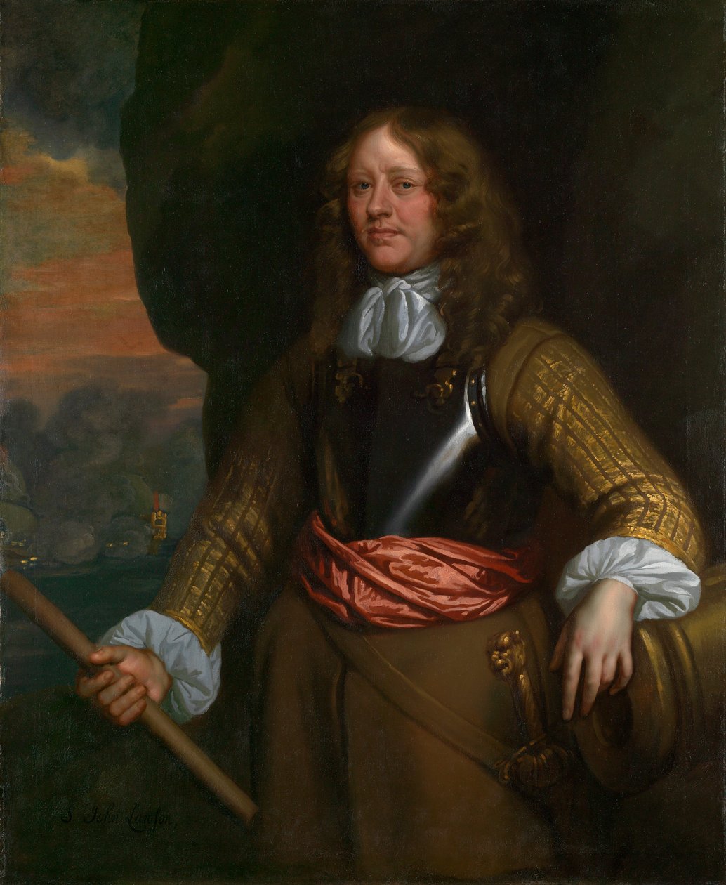 Flaggenmänner von Lowestoft: Admiral Sir John Lawson (gest. 1665) von Peter Lely