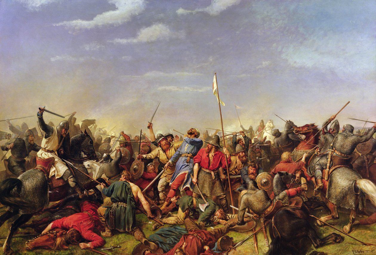 Schlacht von Stamford Bridge von Peter Nicolai Arbo
