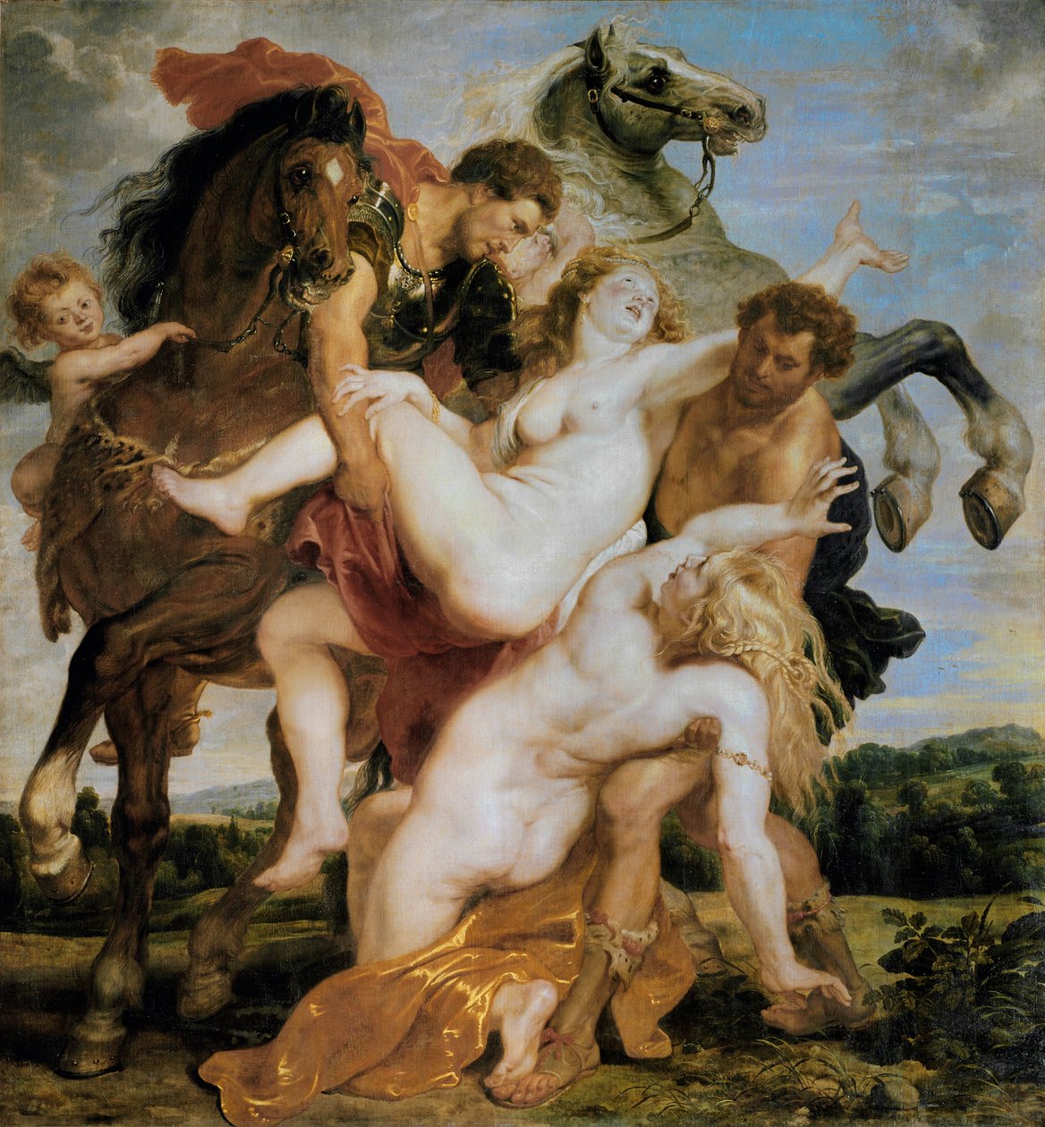 Entführung der Töchter des Leukippos durch Kastor und Pollux von Peter Paul Rubens