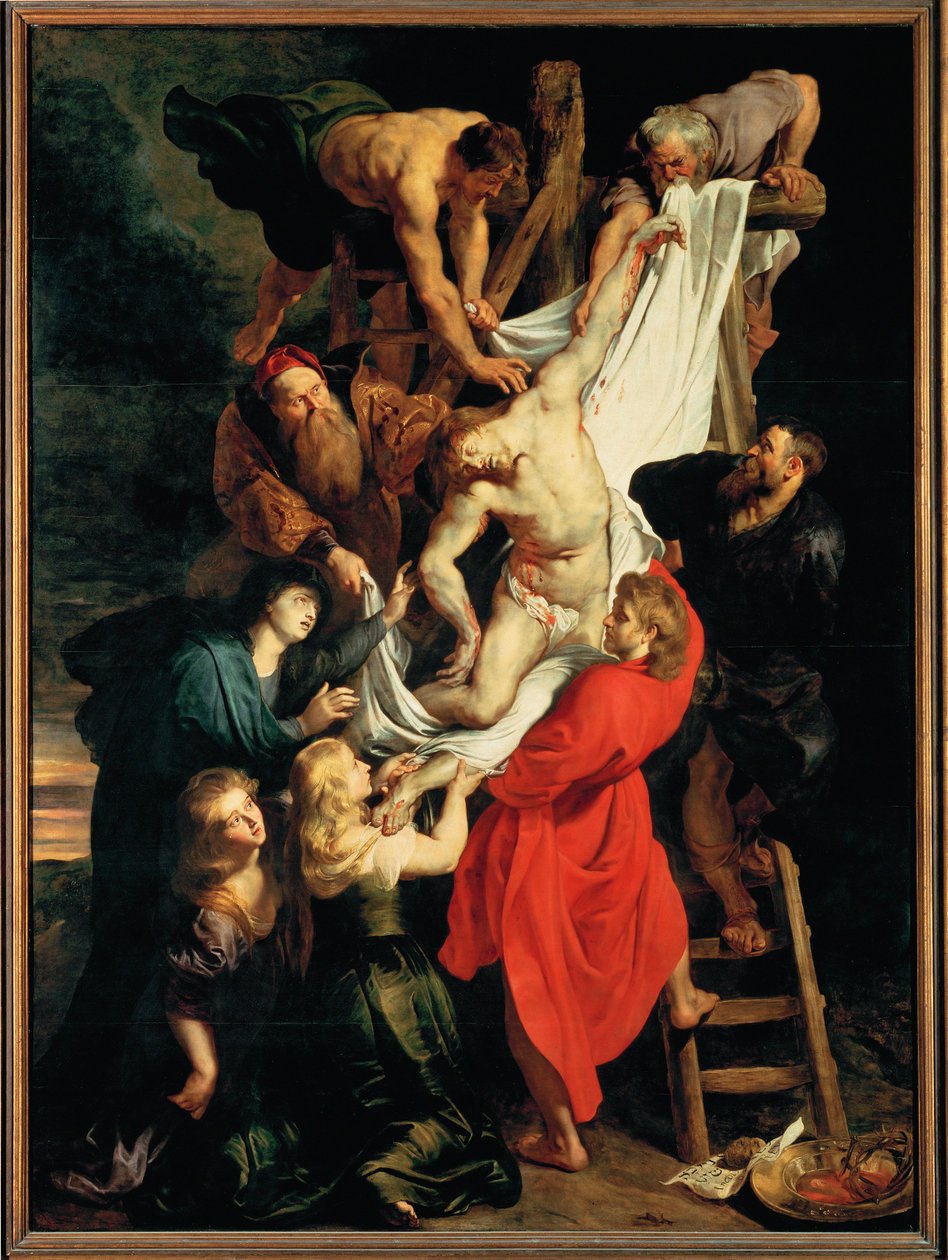 Altar: Kreuzabnahme, zentrales Panel von Peter Paul Rubens