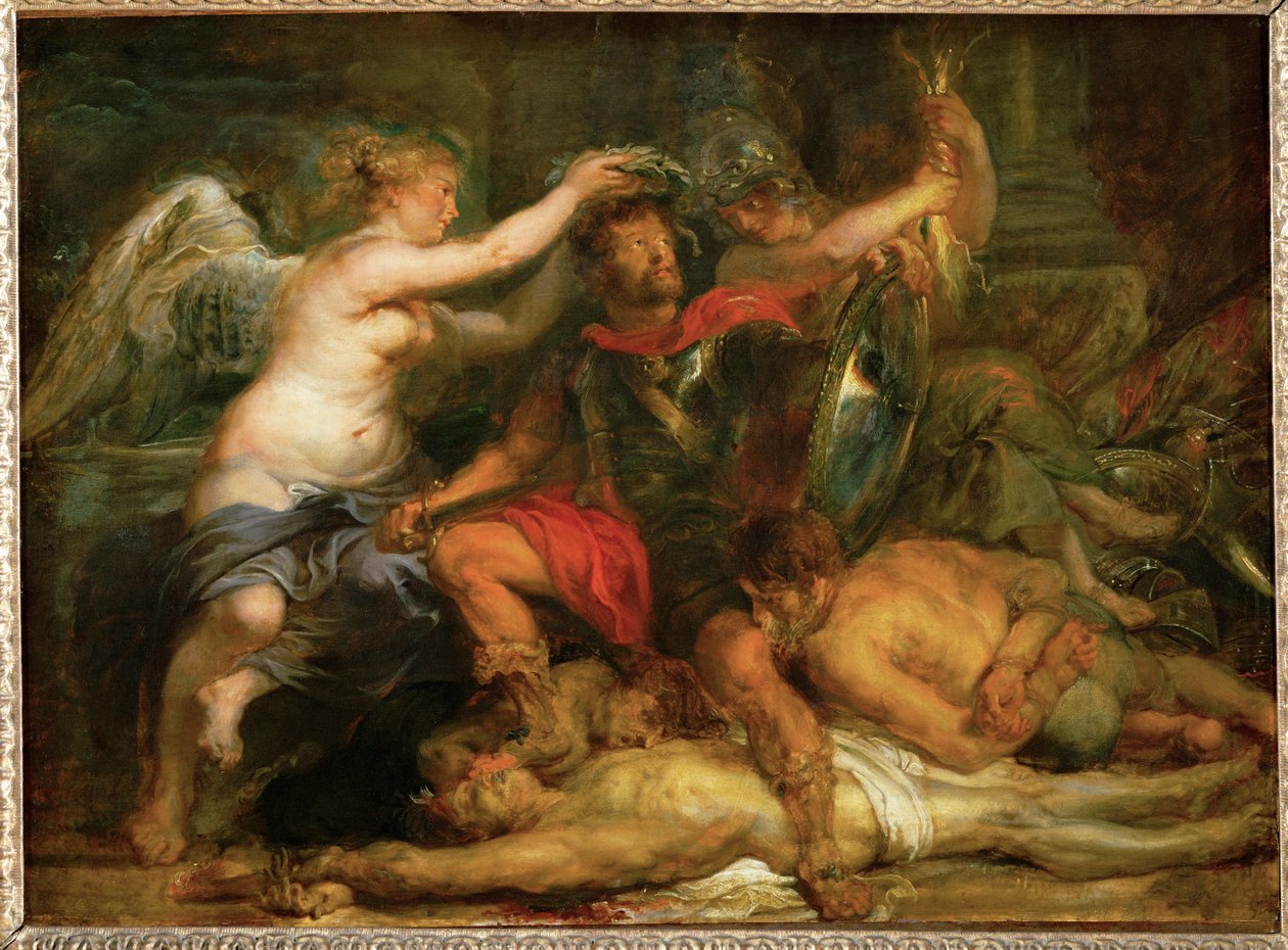 Krönung des Siegers, um 1630 von Peter Paul Rubens