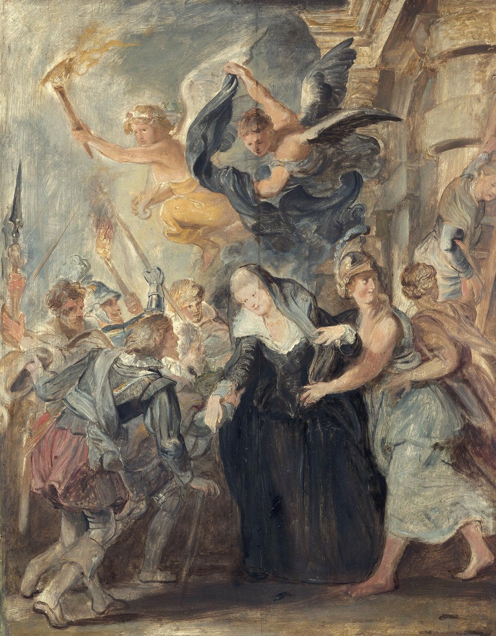 Die Flucht von Blois (Skizze zum Medici-Zyklus) von Peter Paul Rubens