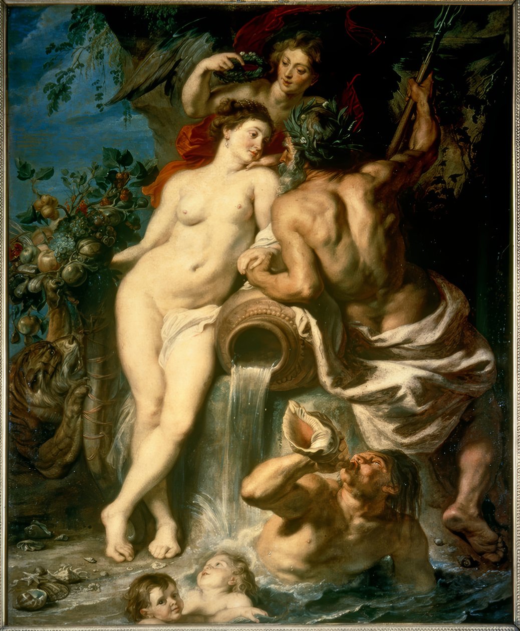 Die Verbindung des Wassers mit der Erde von Peter Paul Rubens