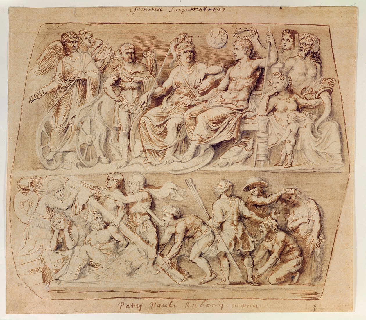 Zeichnung der Gemma Augustea von Peter Paul Rubens