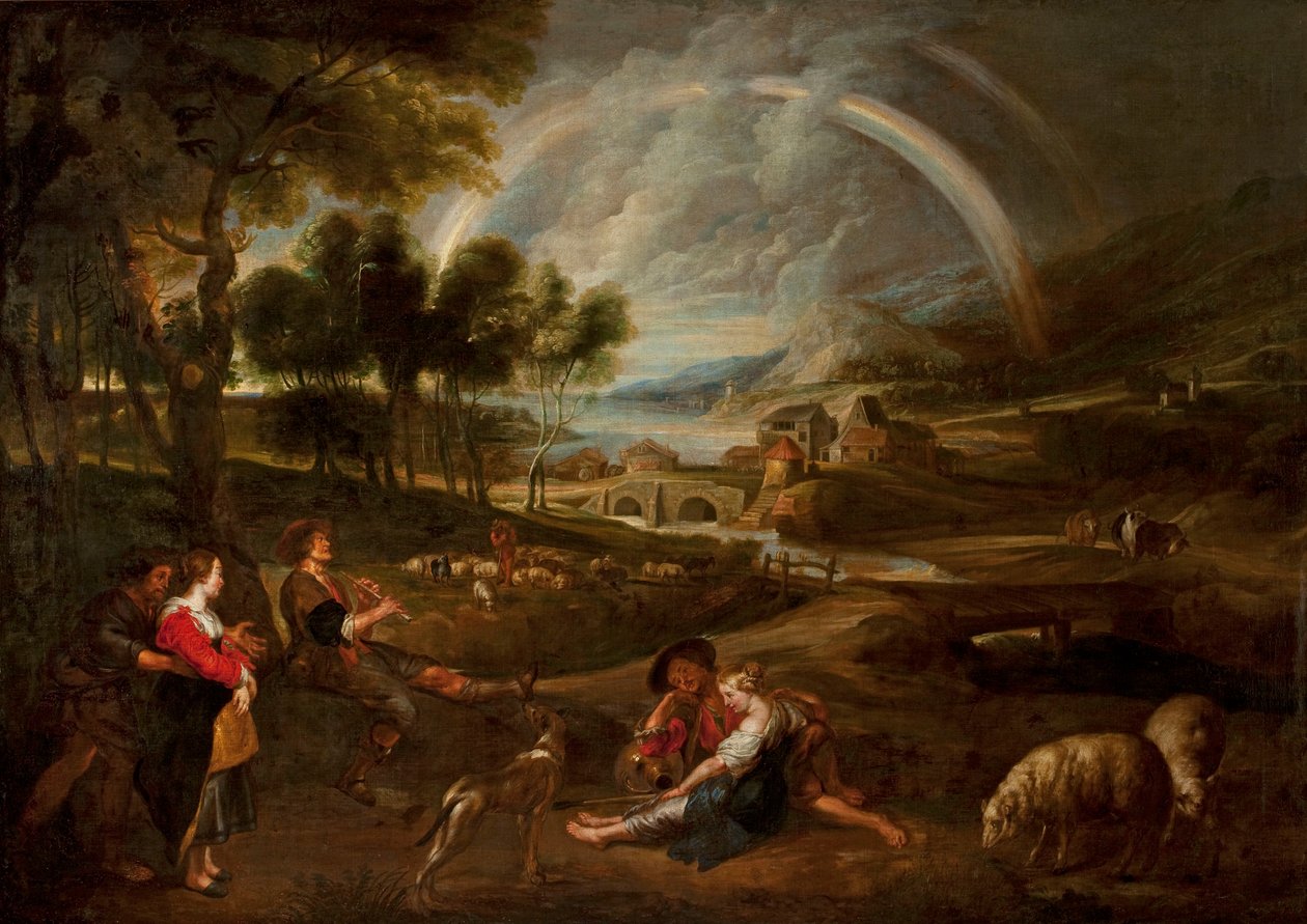 Landschaft mit Regenbogen von Peter Paul Rubens