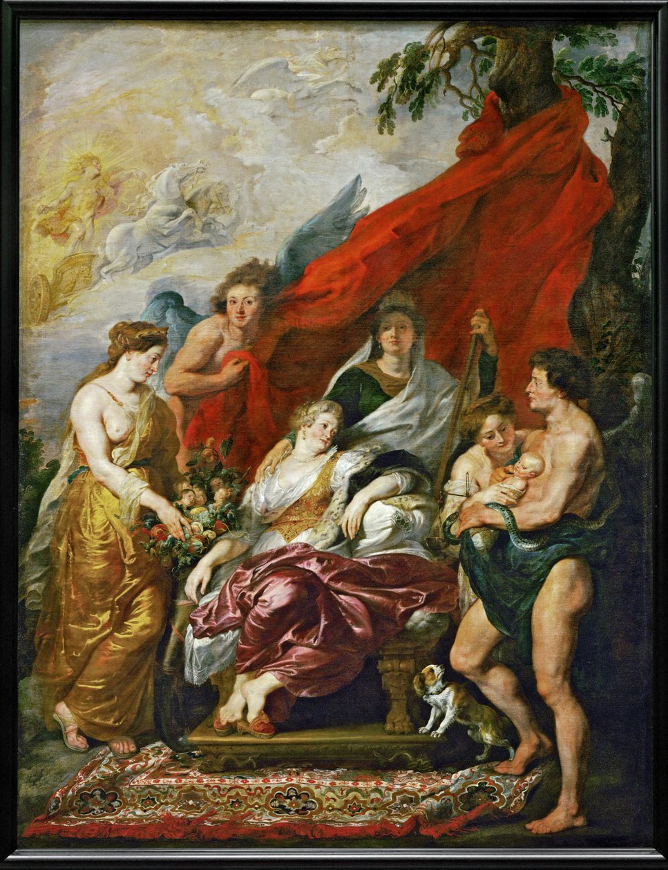 Die Geburt von Ludwig XIII. in Fontainebleau von Peter Paul Rubens