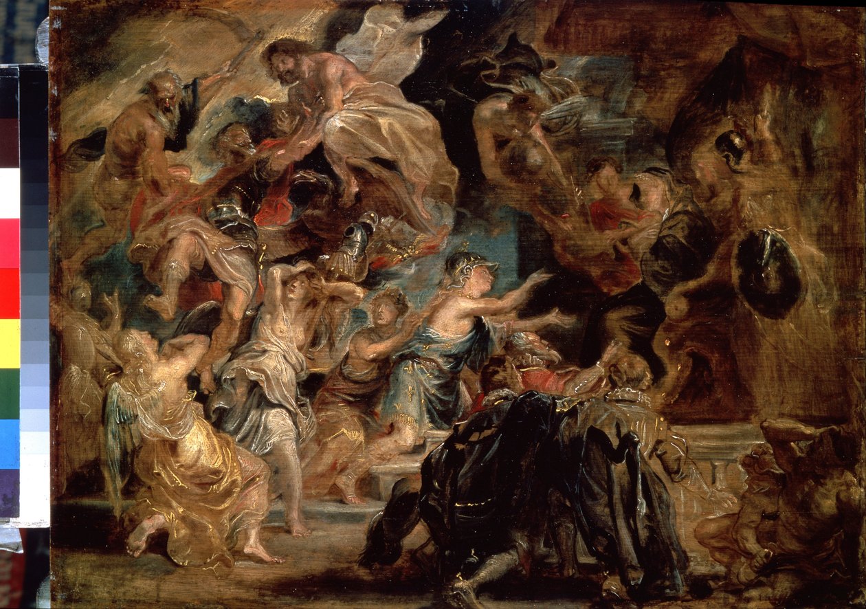 Der Tod Heinrichs IV. und die Proklamation der Regentschaft von Peter Paul Rubens
