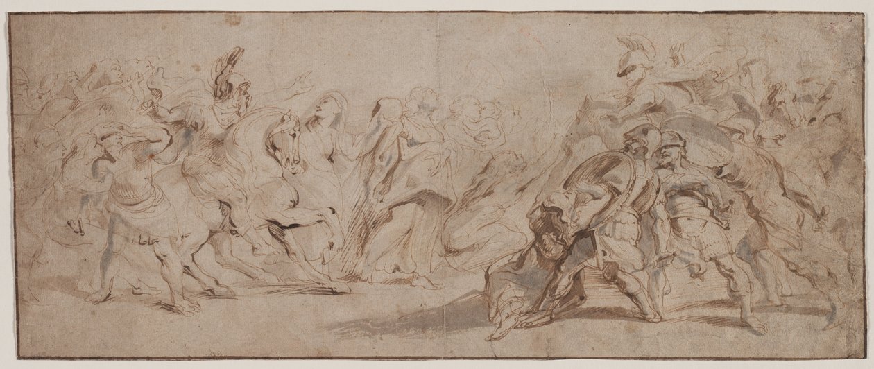 Versöhnung der Römer und Sabiner, ca. 1632-35 von Peter Paul Rubens