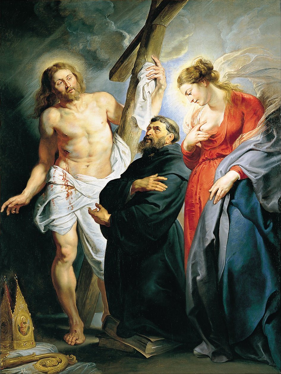 San Agustín zwischen Christus und der Jungfrau von Peter Paul Rubens