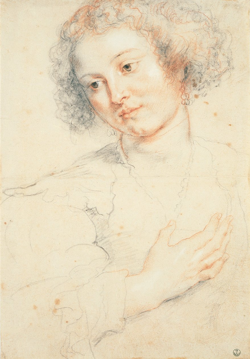 Studie des Kopfes der hl. Apollonia von Peter Paul Rubens