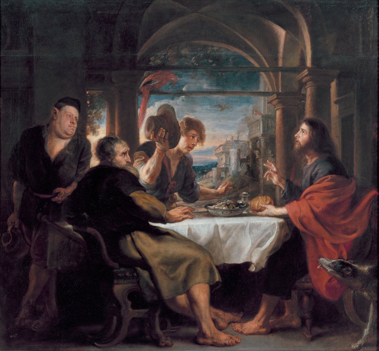 Das Abendmahl in Emmaus von Peter Paul Rubens