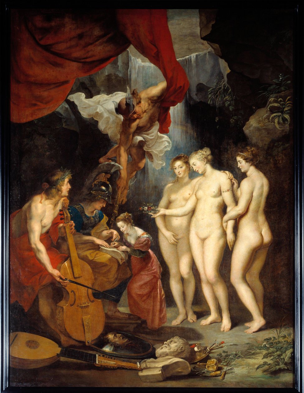 Die Erziehung von Maria von Medici (Allegorie darstellend die Unterweisung der jungen Königin Maria von Medici) (Gemälde von Peter Paul Rubens) von Peter Paul Rubens