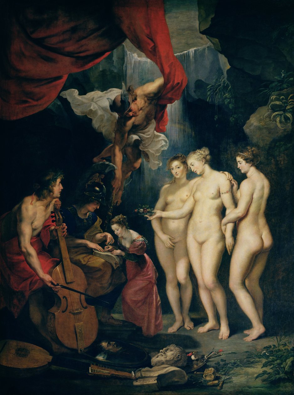 Der Medici-Zyklus: Erziehung von Maria de Medici (1573-1642) von Peter Paul Rubens