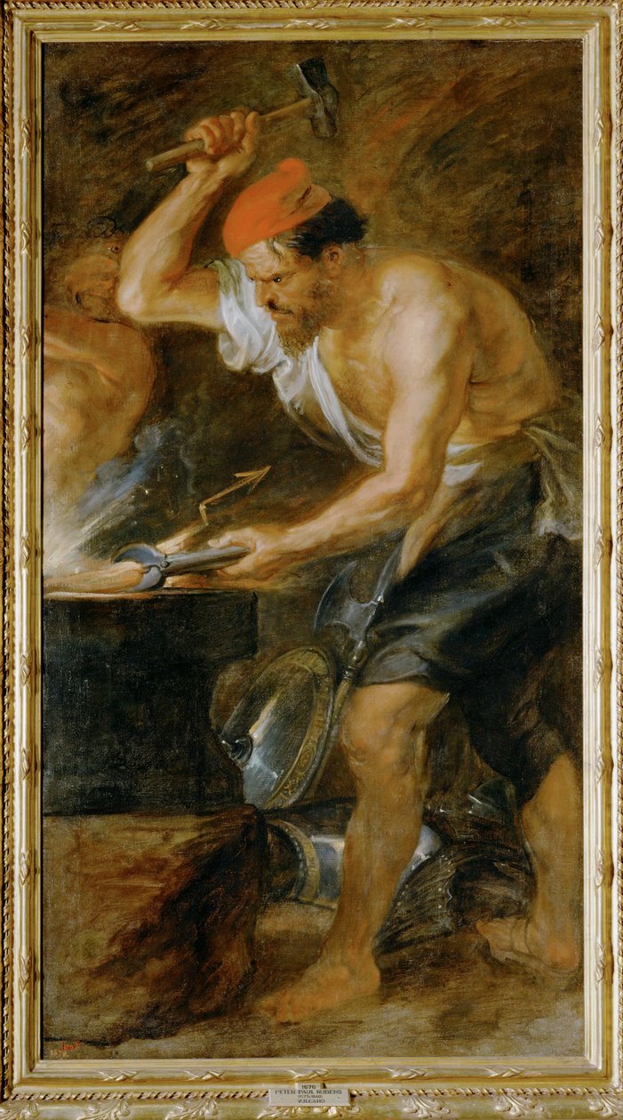 Vulkan schmiedet den Blitz des Jupiter von Peter Paul Rubens