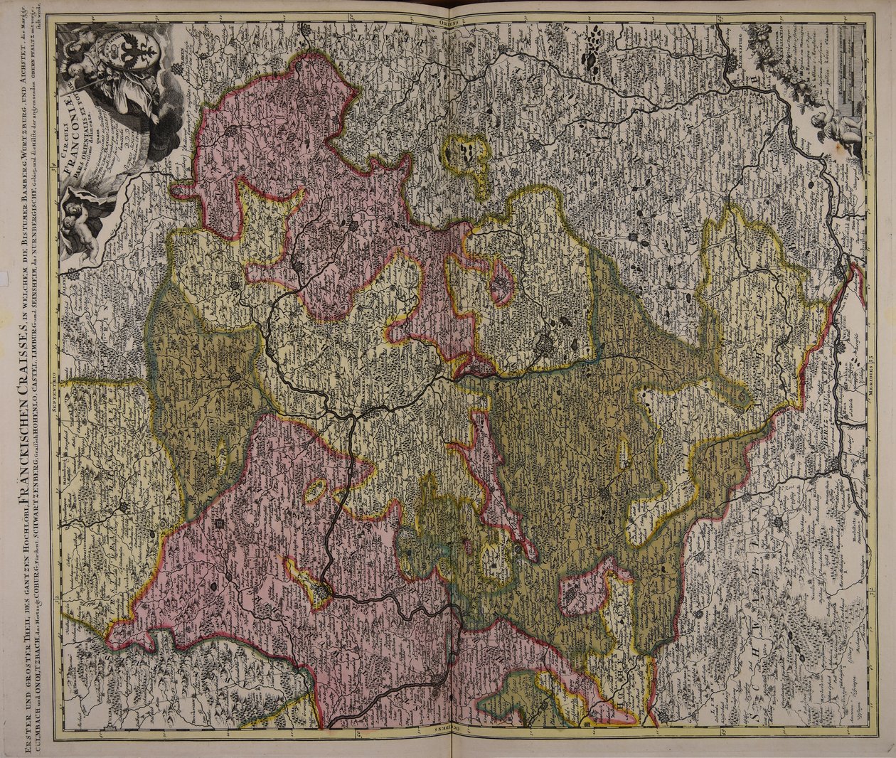 Circuli Franconiae pars orientalis et potior novissimè delineata von Peter Schenk the Elder