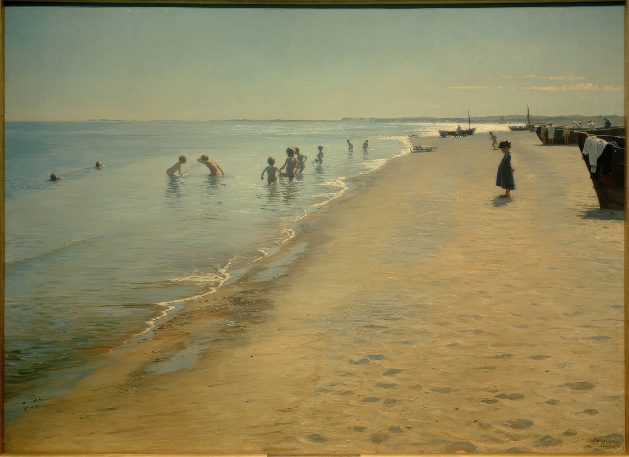 Sommertag am Südstrand von Skagen von Peder Severin Krøyer