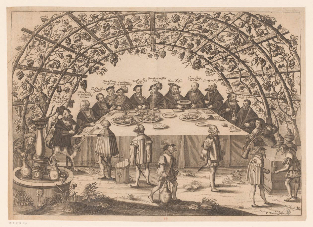 Bankett mit den Beteiligten des Schmalkaldischen Bundes von Peter Troschel
