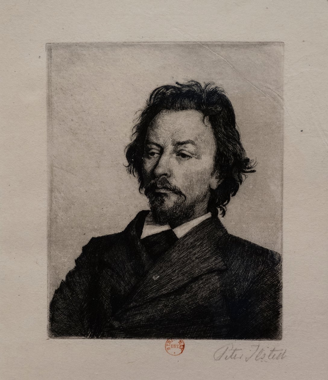 Porträt von Vilhelm Hammershoi, ca. 1899 von Peter Vilhelm Ilsted