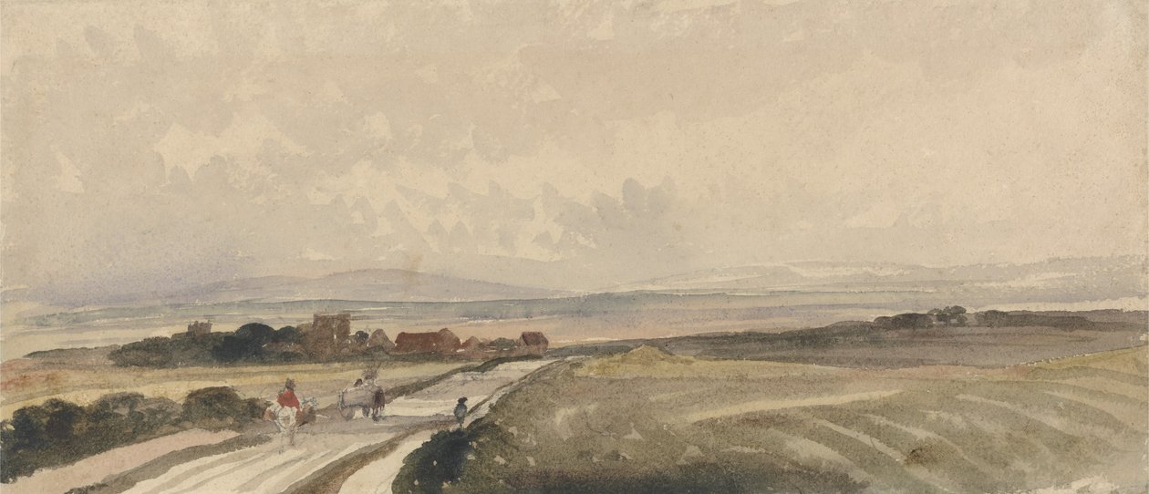 Eine Straße in Yorkshire von Peter de Wint