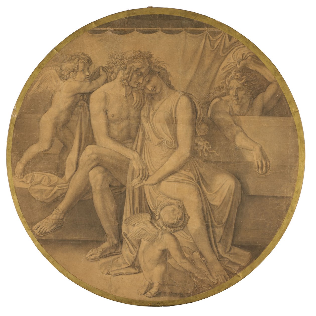Die Hochzeit von Peleus und Thetis. Karton zu den Deckenbildern der Münchner Glyptothek von Peter von Cornelius