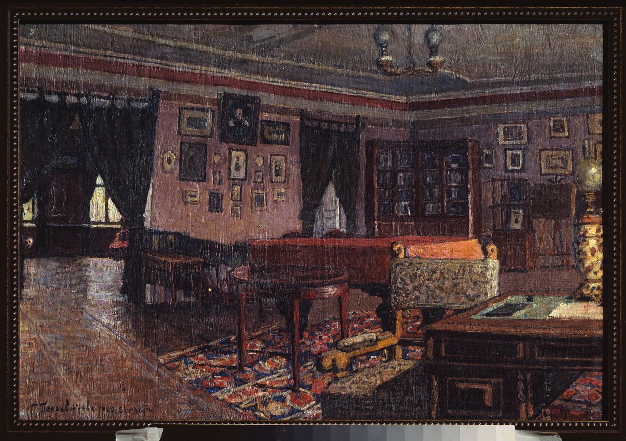 Der Salon im Haus von Peter Iljitsch Tschaikowski von Petr Ivanovic Petrovichev
