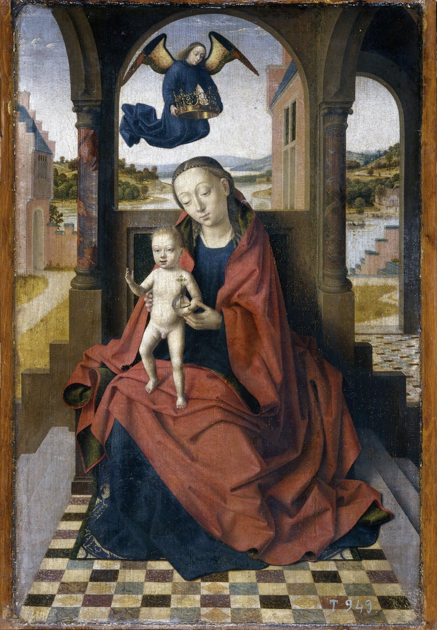 Die Madonna und das Kind von Petrus Christus