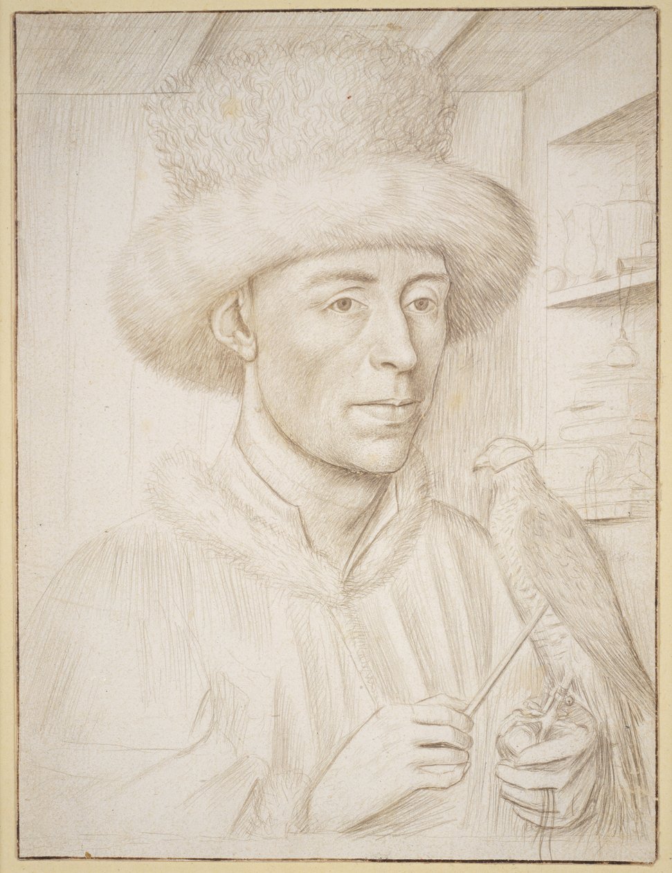 Der Falkner, ca. 1445-1450 von Petrus Christus