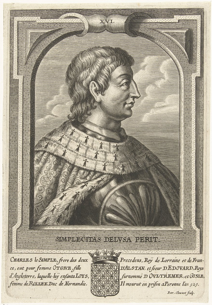 Karl III. der Einfältige, König von Westfranken von Petrus Clouwet