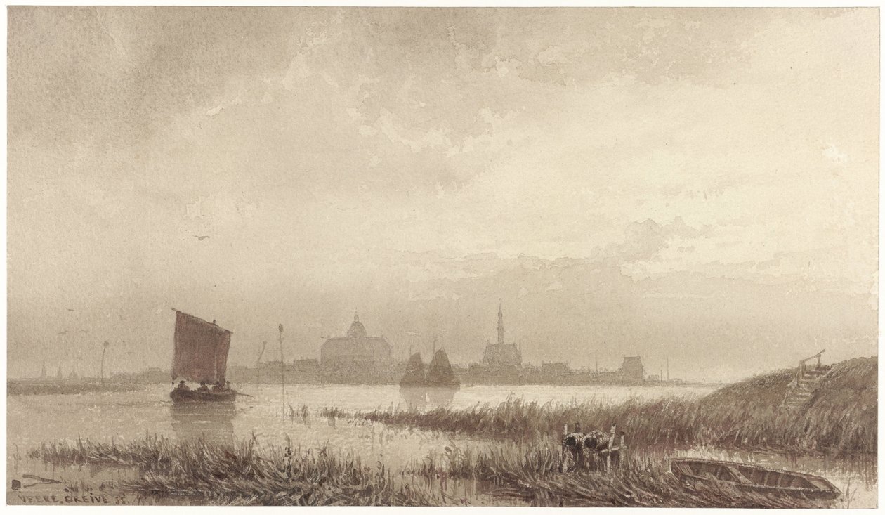 Blick auf Veere von Petrus Franciscus Greive
