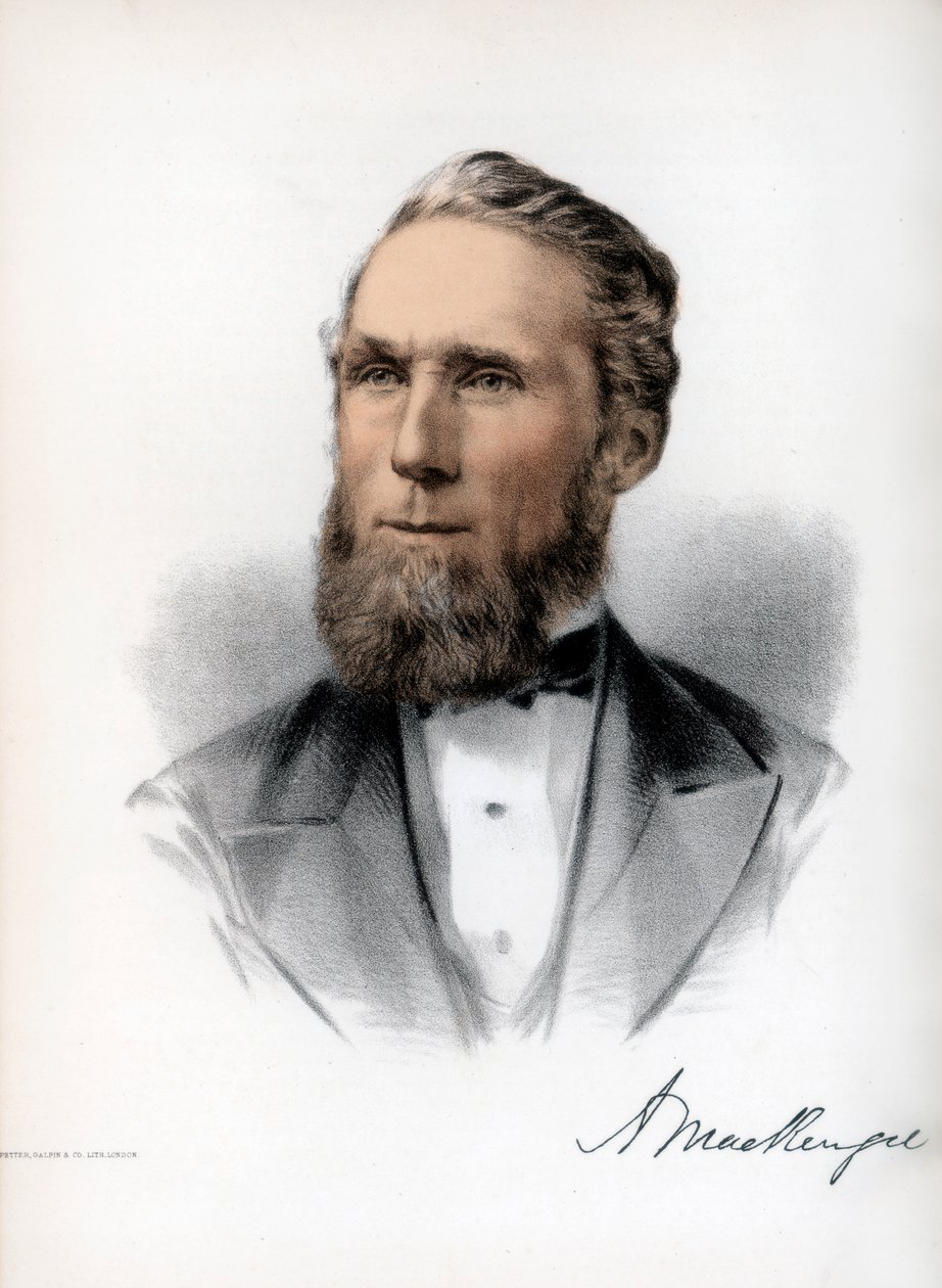 Alexander Mackenzie, zweiter Premierminister von Kanada, um 1890 von Petter and Galpin Cassell