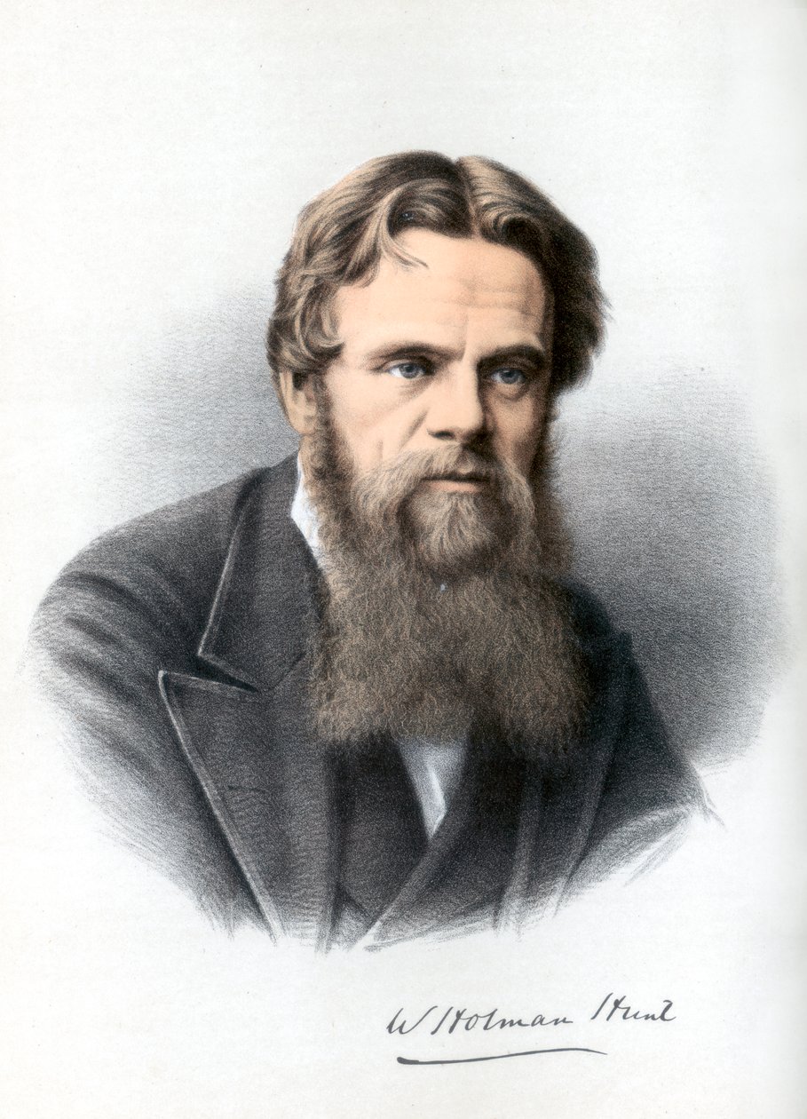William Holman Hunt, britischer Maler, ca. 1890 von Petter and Galpin Cassell