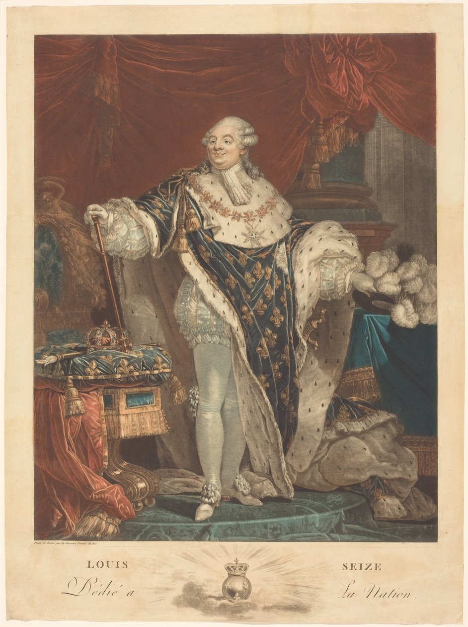 Ludwig der Sechzehnte von Philibert-Louis Debucourt
