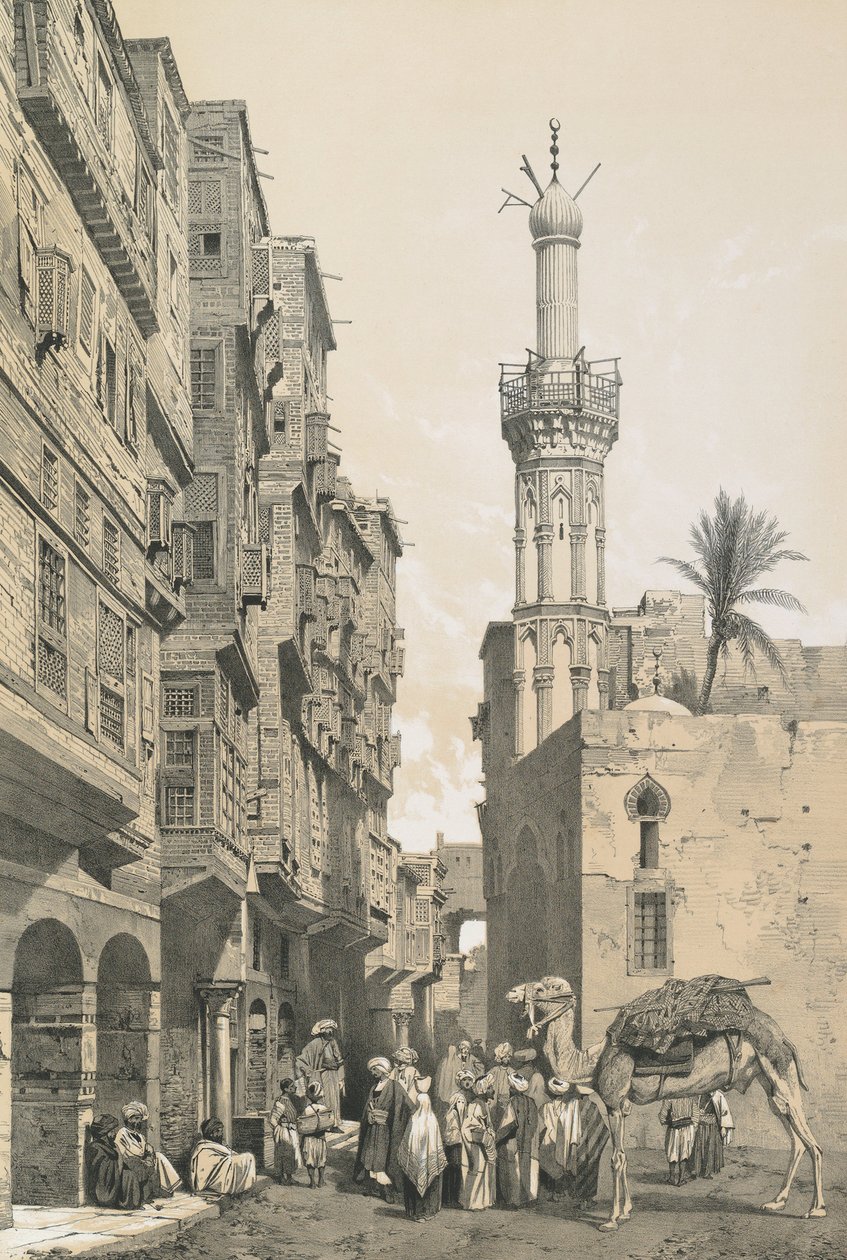 Eine Straße in der Stadt Rosetta von Philibert Joseph Girault de Prangey