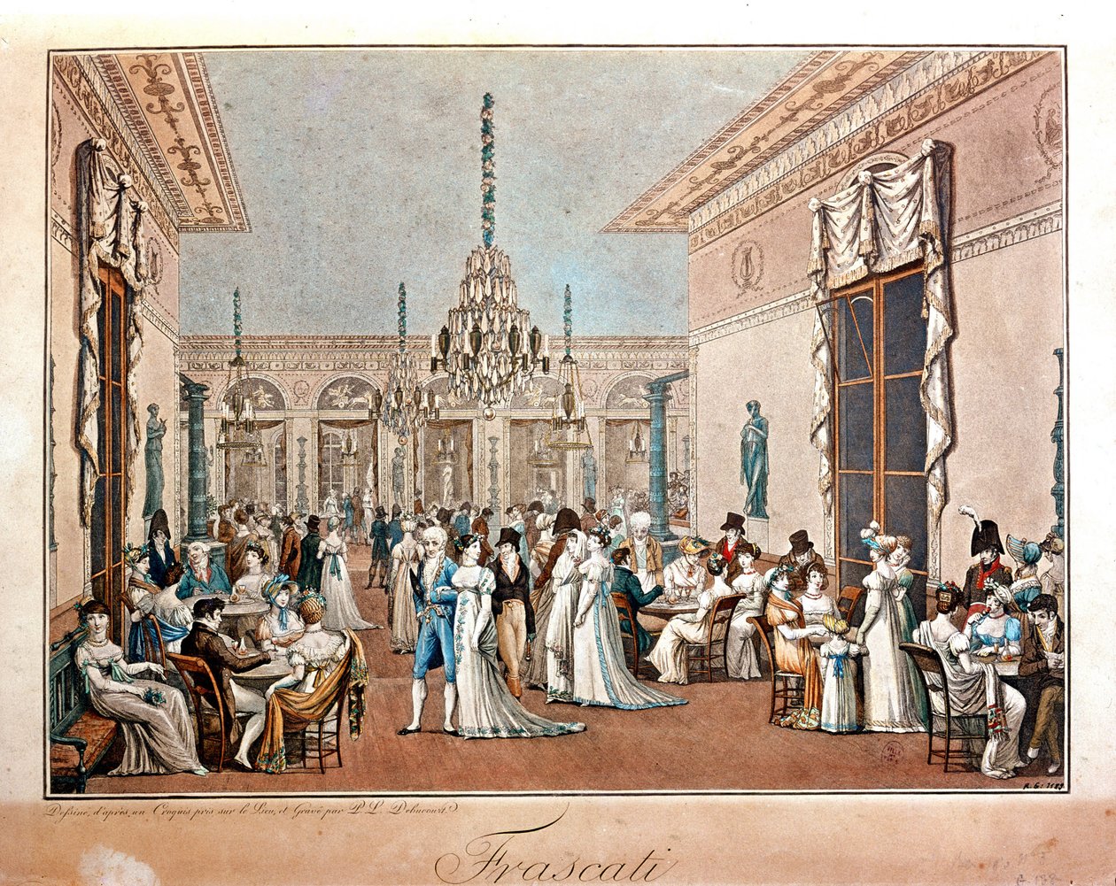 Café Frascati von Debucourt, frühes 19. Jahrhundert von Philibert Louis Debucourt