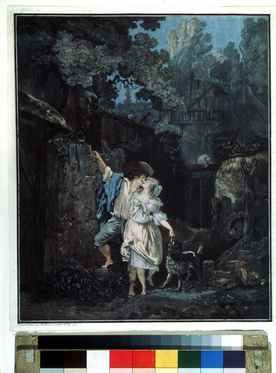 Der Abschied am Morgen von Philibert Louis Debucourt