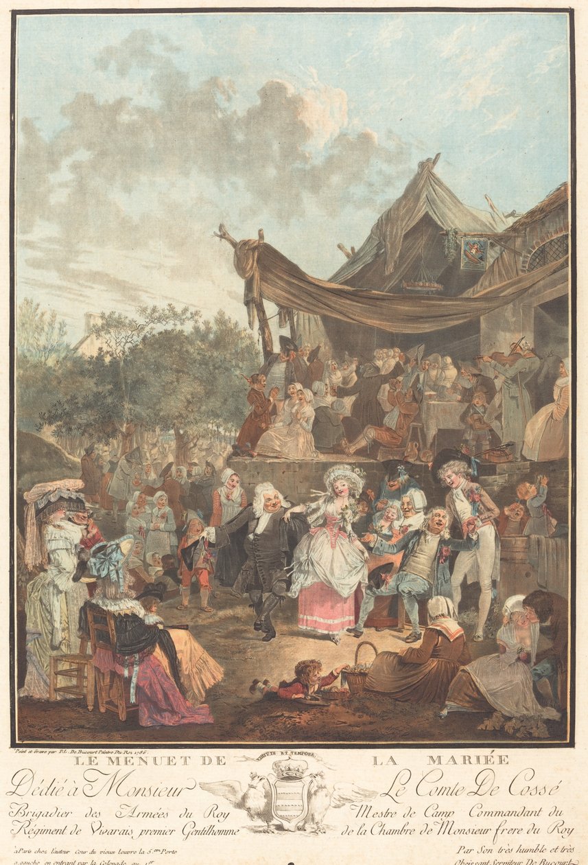 Das Menuett der Braut von Philibert Louis Debucourt