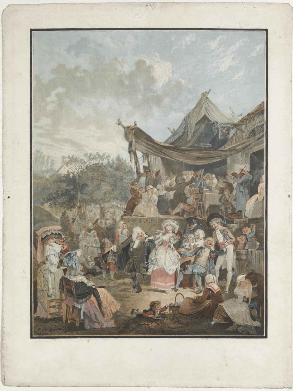 Le Menuet de la mariée, 1786 von Philibert Louis Debucourt