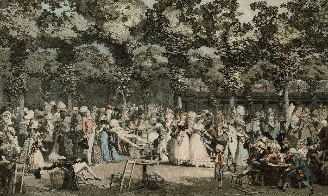Die öffentliche Promenade; Le Promenade Publique, 1792 von Philibert Louis Debucourt