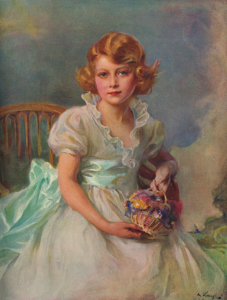 Porträt von Prinzessin Elizabeth, später Elizabeth II. von Philip Alexius de after Laszlo