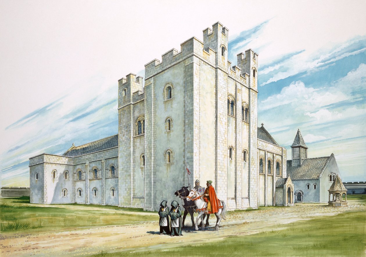 Die Zentralgebäude, Sherborne Old Castle, Dorset von Philip Corke